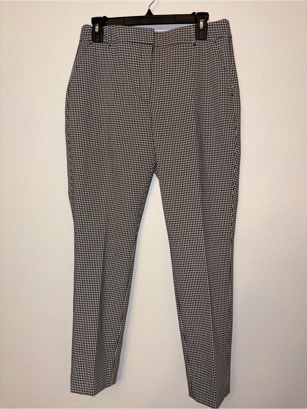 WHBM NWT Gingham Elle Slim Ankle Pants Size 8
